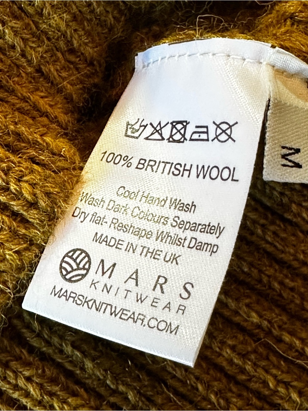 Mars UK MADE - 100% British Wool Fisherman Aran Cable Sweater - Picture 4 of 6